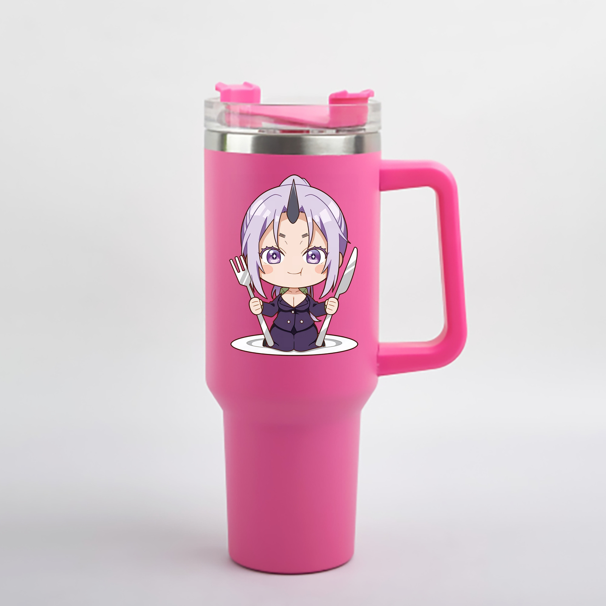 （画像用） 転スラ Regarding Reincarnated to Slime 1200mL車用タンブラー - クリスタルステッカー（プラスチックストロー付き）
